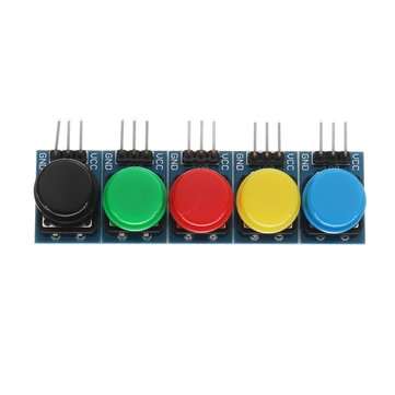 3pcs 12x12MM Big Key Module WAVGAT Push Button Switch Module With Hat High Level Output