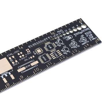 3pcs 15cm Multifunctional PCB Ruler Measuring Tool Resistor Capacitor Chip IC SMD Diode Transistor P