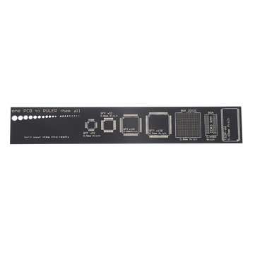 3pcs 15cm Multifunctional PCB Ruler Measuring Tool Resistor Capacitor Chip IC SMD Diode Transistor P