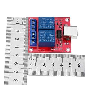 3pcs 2 Channel 5V HID Driverless USB Relay USB Control Switch Computer Control Switch PC Intelligent