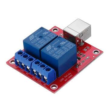 3pcs 2 Channel 5V HID Driverless USB Relay USB Control Switch Computer Control Switch PC Intelligent