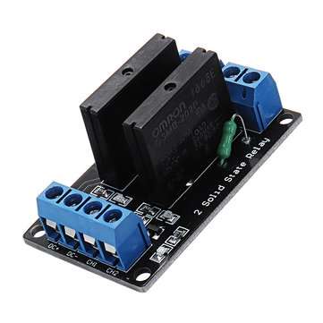 3pcs 2 Channel 12V Relay Module Solid State High Level Trigger 240V2A Geekcreit for Arduino - produc