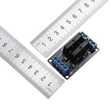 3pcs 2 Channel 12V Relay Module Solid State High Level Trigger 240V2A Geekcreit for Arduino - produc