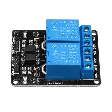 3pcs 2 Channel Relay Module 12V with Optical Coupler Protection Relay Extended Board Geekcreit for A