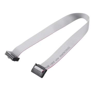 3Pcs 2.54mm FC-12P IDC Flat Gray Cable LED Screen Connected to JTAG Download Cable