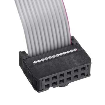 3Pcs 2.54mm FC-12P IDC Flat Gray Cable LED Screen Connected to JTAG Download Cable
