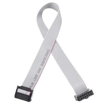 3Pcs 2.54mm FC-12P IDC Flat Gray Cable LED Screen Connected to JTAG Download Cable