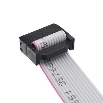 3Pcs 2.54mm FC-12P IDC Flat Gray Cable LED Screen Connected to JTAG Download Cable