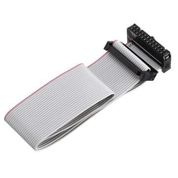 3Pcs 2.54mm FC-24P IDC Flat Gray Cable LED Screen Connected to JTAG Download Cable
