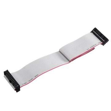 3Pcs 2.54mm FC-24P IDC Flat Gray Cable LED Screen Connected to JTAG Download Cable