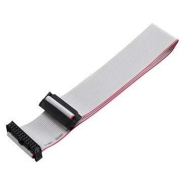 3Pcs 2.54mm FC-24P IDC Flat Gray Cable LED Screen Connected to JTAG Download Cable