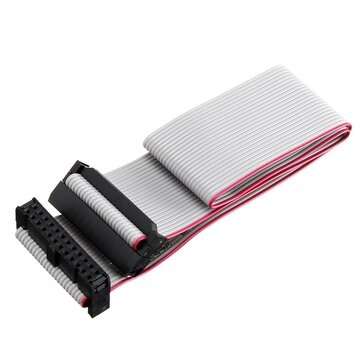 3Pcs 2.54mm FC-24P IDC Flat Gray Cable LED Screen Connected to JTAG Download Cable