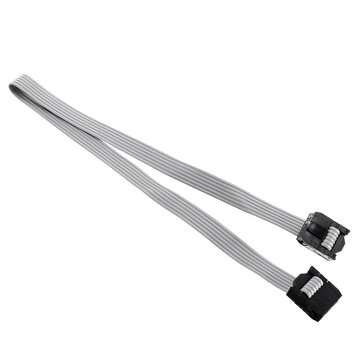 3Pcs 2.54mm FC-6P IDC Flat Gray Cable LED Screen Connected to JTAG Download Cable
