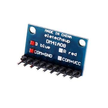 3pcs 3.3V 5V 8 Bit Blue Common Cathode LED Indicator Display Module DIY Kit