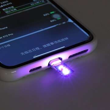 3Pcs 3.3V Lightning Port Ultraviolet Disinfection Lamp Board Portable Rapid UVC Disinfection LED Mod