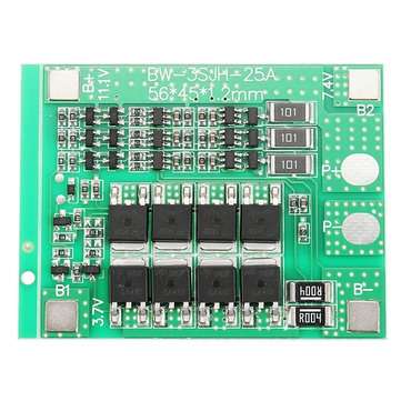3pcs 3S 12V 25A 18650 Lithium Battery Protection Board 11.1V 12.6V High Current With Balanced Circui