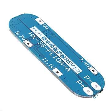 3pcs 3S 10A 11.1V 12V 12.6V Lithium Battery Charger Protection Board Module for 18650 Li-ion Lipo Ba
