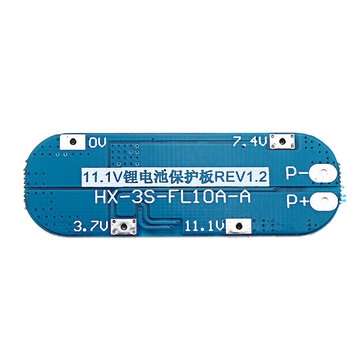 3pcs 3S 10A 11.1V 12V 12.6V Lithium Battery Charger Protection Board Module for 18650 Li-ion Lipo Ba