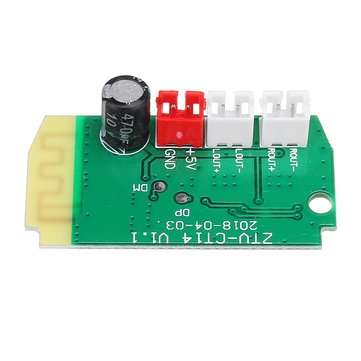 3pcs 3Wx2 Mini bluetooth Receiver Module With 4Ohm Speakers Power Amplifier Audio Board Decoding MP3