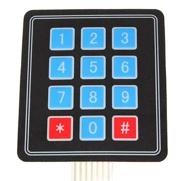 3Pcs 4 x 3 Matrix 12 Key Array Membrane Switch Keypad Keyboard Geekcreit for Arduino - products that