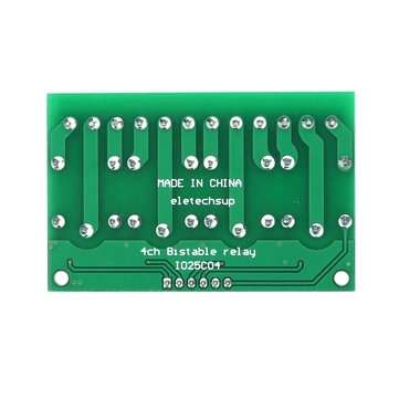 3pcs 4 Channel DC5V 280MA Self-locking Relay Module Trigger Latch Relay Module Bistable