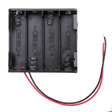 3pcs 4 Slots NO.5 Battery Holder Plastic Case Storage Box for 4*NO.5 Battery