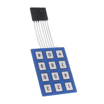 3pcs 4 x 3 Matrix Array 12 Key Keypad Keyboard Sealed Membrane 4*3 Button Pad with Sticker Switch