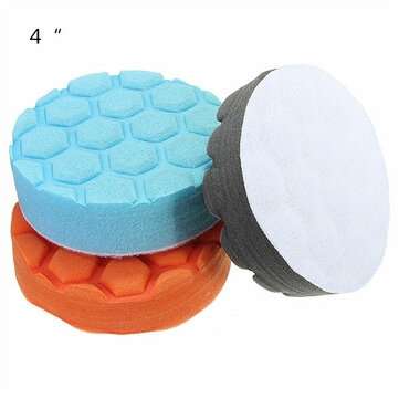 3pcs 4/5/7 Inch Buff Polishing Pad kit for Car Polisher (SIZE: 4INCH)
