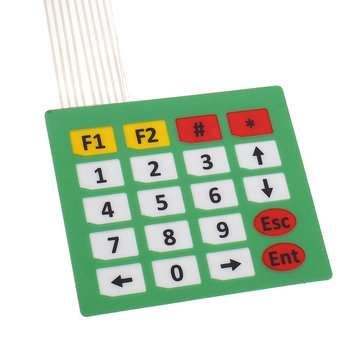 3pcs 4x5 20 Button Display Membrane Switch Matrix Keyboard Button Control Panel with Light