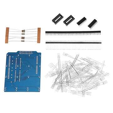 3pcs 4X4X4 Blue LED Light Cube Kit 3D LED DIY Kit For  DIY Kit