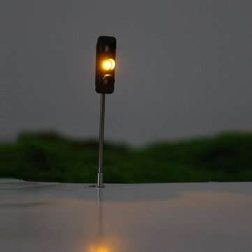 3Pcs 50mm DIY Model 3-Light Traffic Lights Signal Architecture Street Train