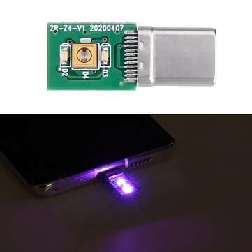 3Pcs 5V Type-C Port Ultraviolet Disinfection Lamp Board Portable Rapid UVC Disinfection LED Module F