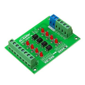 3pcs 5V To 24V 4 Channel Optocoupler Isolation Board Isolated Module PLC Signal Level Voltage Conver