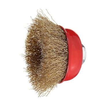 3pcs 65mm M14 Thread Brass Steel Wire Brushes Polishing Head for Angle Grinder