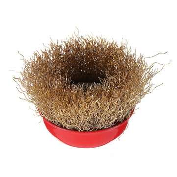 3pcs 65mm M14 Thread Brass Steel Wire Brushes Polishing Head for Angle Grinder