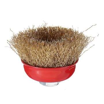 3pcs 65mm M14 Thread Brass Steel Wire Brushes Polishing Head for Angle Grinder