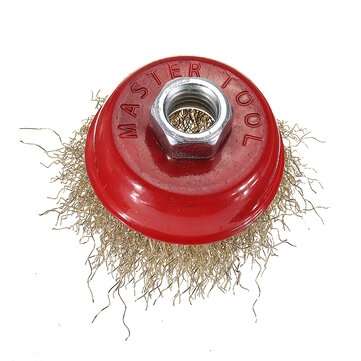 3pcs 65mm M14 Thread Brass Steel Wire Brushes Polishing Head for Angle Grinder
