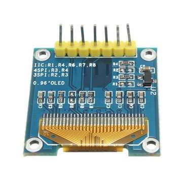 3Pcs 7 Pin 0.96 Inch IIC/SPI Serial 128x64 White OLED Display Module For