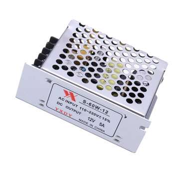 3pcs AC 100-240V to DC 12V 5A 60W Switching Power Supply Module Driver Adapter LED Strip Light