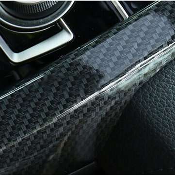 3pcs ABS Carbon Fiber Style Gear Box Panel Cover Trim For Honda Civic 2016 2017