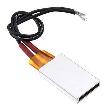 3pcs AC220V 3~20W 80 Degree PTC Ceramic Electric Heating Plate Aluminum Shell Constant Temperature A