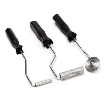 3Pcs Aluminum  Fiber Glass Bubble Laminating Roller Tool Kit