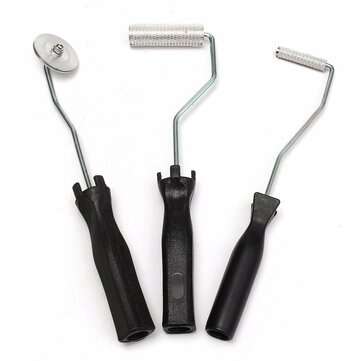 3Pcs Aluminum  Fiber Glass Bubble Laminating Roller Tool Kit