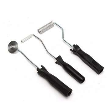 3Pcs Aluminum  Fiber Glass Bubble Laminating Roller Tool Kit