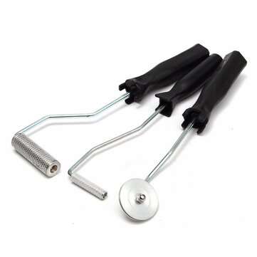3Pcs Aluminum  Fiber Glass Bubble Laminating Roller Tool Kit