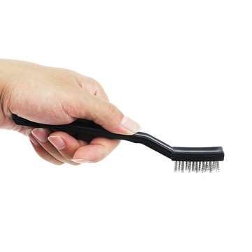 3Pcs Anti-static Metal Rust Clean Tools Mini Wire Brush Set Steel Brass Nylon Brush Cleaning Polishi