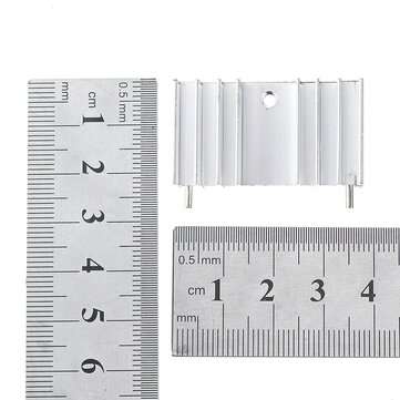 3Pcs Aluminum Profile Heat Sink IC Radiator 20*36*11mm Three-terminal Stabilized Heat Conduction Blo