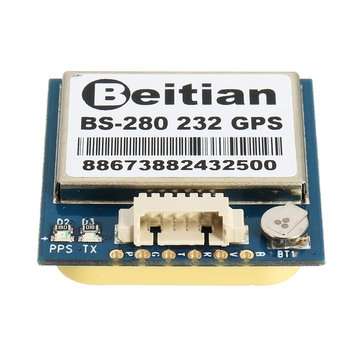 3Pcs Beitian BS-280 232 GPS Receiver Module 1PPS Timing With Flash + GPS Antenna