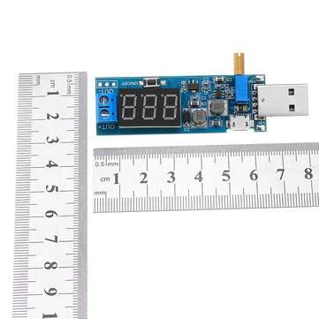 3pcs DC 3.5- 12V To DC 1.2-24V DC-DC USB Step UP / Down Power Supply Module Adjustable Boost Buck Co