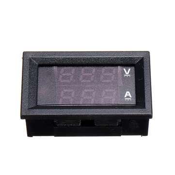 3Pcs DC 7-110V 10A Three-digit Ammeter High Voltage Digital Display Voltage and Current Meter Voltme